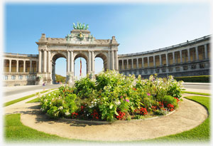 Der Triumphbogen in Brüssel. Schönes Foto des Triumphbogens, der sich in Brüssel befindet.