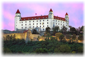 Ein Schloss in Bratislawa. Aufnahme eines Schlosses in Bratislawa.