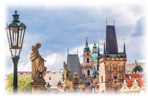 Blick auf Prag, die Hauptstadt Tschechiens. Eine Aufnahme von Prag.